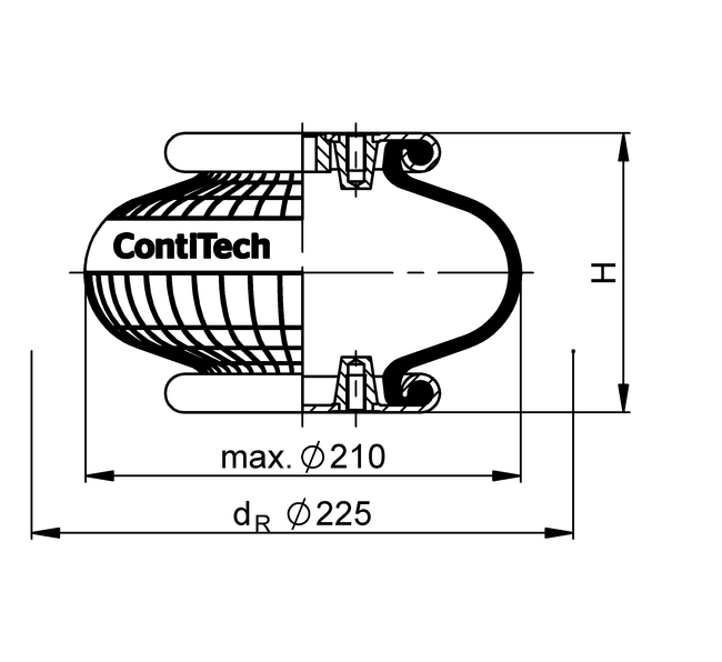 FS 100-10 CI G1/4 | 马牌康迪泰克单囊式空气驱动器