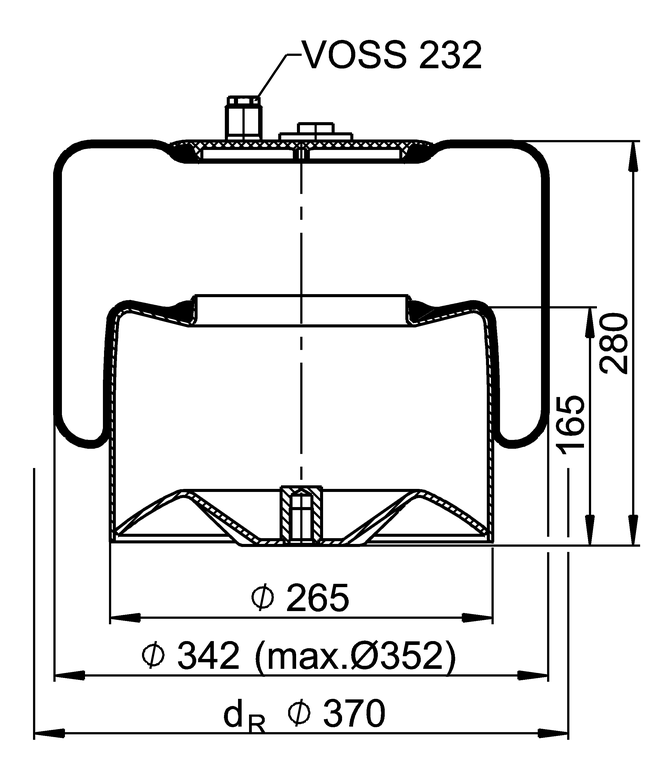 4183 N P28 | 康迪泰克空气弹簧 适用于梅赛德斯-奔驰卡车阿克托斯 MP2