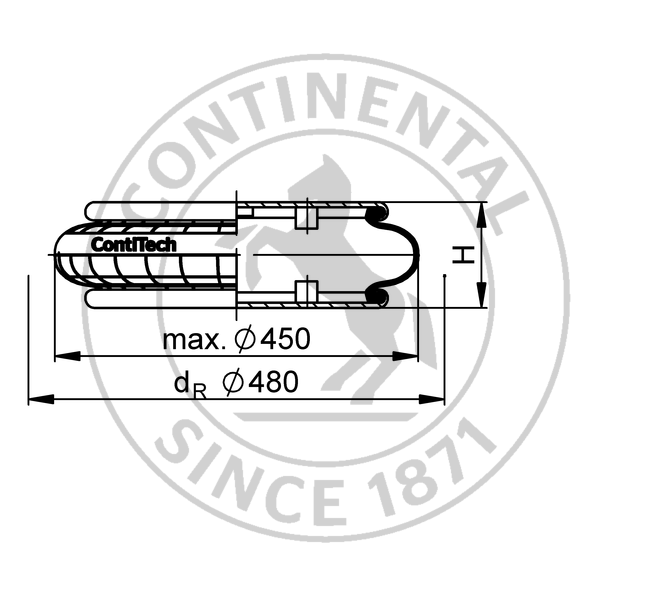 FS 960-12 CI | 马牌康迪泰克单囊式空气驱动器