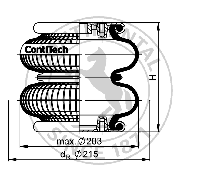 FD 110-15 CI | 马牌康迪泰克双囊式空气驱动器