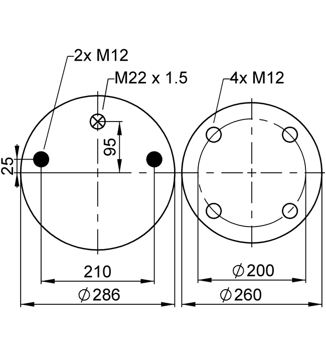 4023 N P03 | 康迪泰克空气弹簧 适用于斯堪尼亚卡车
