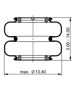 FD 330-30 369 | 马牌康迪泰克双囊式空气弹簧