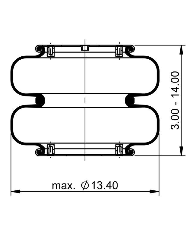 FD 330-30 369 | 马牌康迪泰克双囊式空气弹簧
