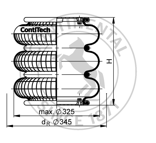 FT 330-29 CI G3/4 | 马牌康迪泰克三囊式空气驱动器
