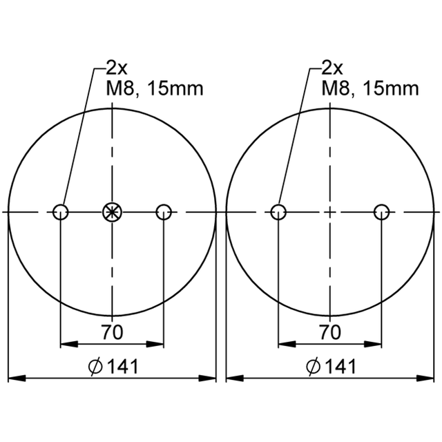 FD 120-17 CI G1/4 | 马牌康迪泰克双囊式空气驱动器