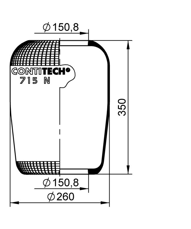 715 N6 | 马牌空气弹簧 适用于 MAN 卡车