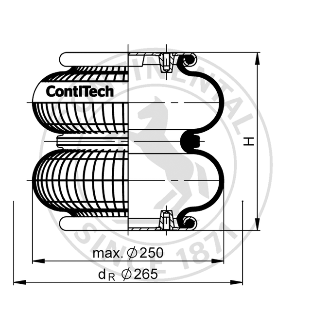 FD 200-19 CI G1/4 | 马牌康迪泰克双囊式空气驱动器