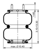 FD 200-25 426 | 康迪泰克空气弹簧 适用于 Granning 车桥